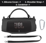 Silicone Cover Compatible with JBL Charge 6 Portable Speaker (Black Cover) - Image 4