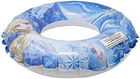 Child using Disney Frozen 2 Elsa theme pool float