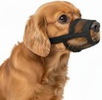 Side profile of Ohnso medium dog muzzle with adjustable strap