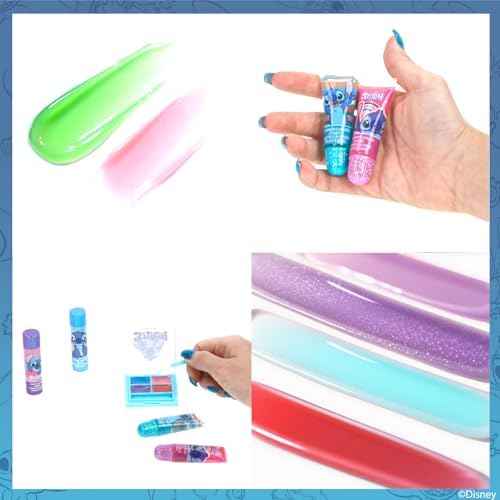 Townley Girl Disney Stitch non toxic children cosmetics kit for sleepovers and parties