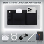 Lacdo triple pocket computer accessories organizer sleeve in ultra slim profile