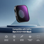 Close up of Neewer ND4 ND8 ND16 ND32 filters for GoPro