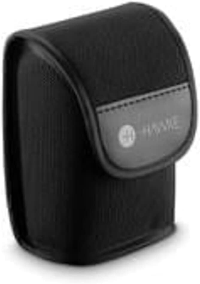 Hawke green compact binoculars side angle showing rubber grip
