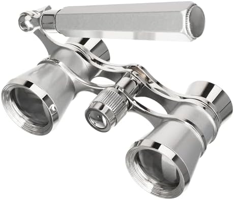 Levenhuk Broadway theater binoculars with the telescopic lorgnette handle fully extended