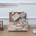 Pink floral pattern newborn memory storage box