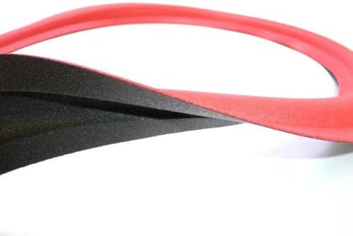 Close up of premium red foam surrounds for Cerwin Vega speakers