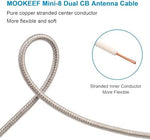 Durable FEP waterproof jacket on Mookeerf antenna cable