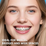RioRand dental threaders showing individual pre cut strands inside the box