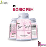 N'More BoricFem 600mg capsules for intimate odor control.