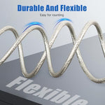 Flexible mini eight coax cable bending smoothly for vehicle installation routing