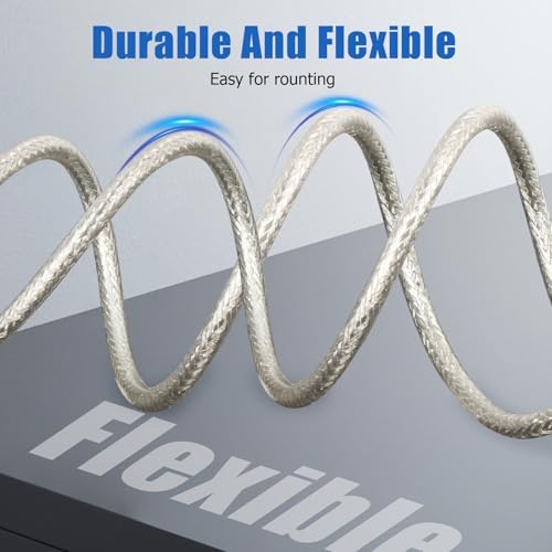 Flexible mini eight coax cable bending smoothly for vehicle installation routing