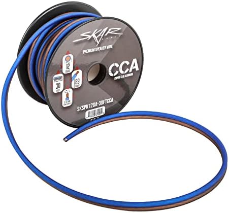 Professional car audio installation with Skar Audio speaker wire