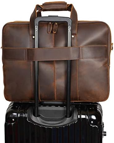 Polare Original business travel case interior view demonstrating the padded laptop compartment fitting a 17.3 inch laptop.