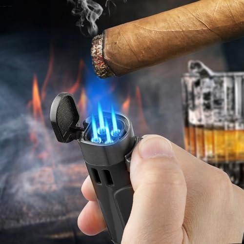 Cgaplus butane refillable torch lighter bottom valve view highlighting the flame adjuster knob