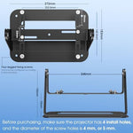 Dawasapat universal mount with cable ties organized
