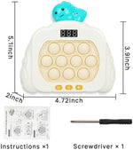 HLXY 12 modes fast push game machine packaging showcasing authentic imported electronic toy details