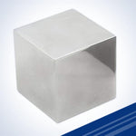 Midwest Tungsten Service aluminum cube front view metal block
