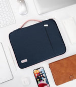 Dadanism organizer bag side view highlighting the smooth dual metallic zipper closure mechanism