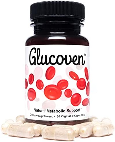 Glucoven natural blood sugar support supplement featuring the non-GMO verified badge