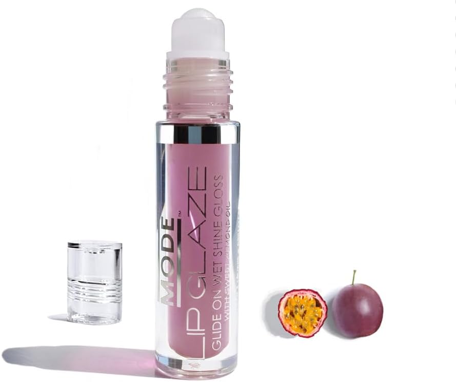 MODE Lip Glaze Cotton Candy Flavored Lip Gloss, Hydrating Sheer Wet Shine, Skincare Fruit Oils - Image 14