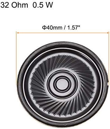 Close up of Uxcell 40mm magnetic speaker internal magnet design