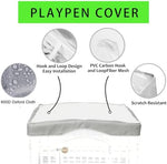 THINMUHAND non slip waterproof bottom pad spread out under a puppy fence