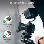 Close up of the gold plated Micro HDMI Type D connector on the Cable Matters cable
