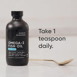 Sports Research liquid fish oil premium dark glass bottle for light protection