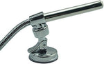 Flow regulator knob on the shower enema handle for pressure control.