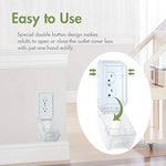 Detailed view of rounded edges on Eudemon baby safety outlet box