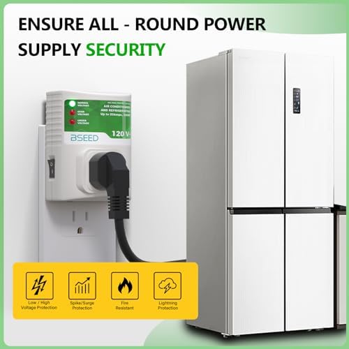BSEED surge protector showing 20 Amp rating label