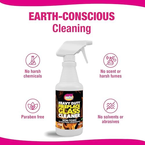 Authentic USA imported fireplace glass cleaning solution for Indian homes