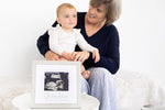 Side view displaying the premium thickness and build quality of the rustic grandmother gift frame