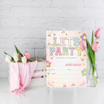 Qinghemengxia let's party invitations complete package layout of twenty pieces