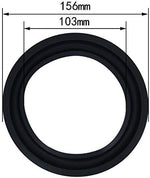 Close up of flexible rubber material for speaker refoaming