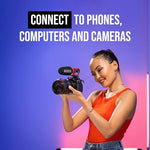 Rode VideoMic GO II lifestyle shot for content creation