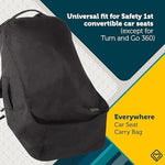 Safety 1st convertible car seat cover bag featuring padded backpack straps for easy airport travel.