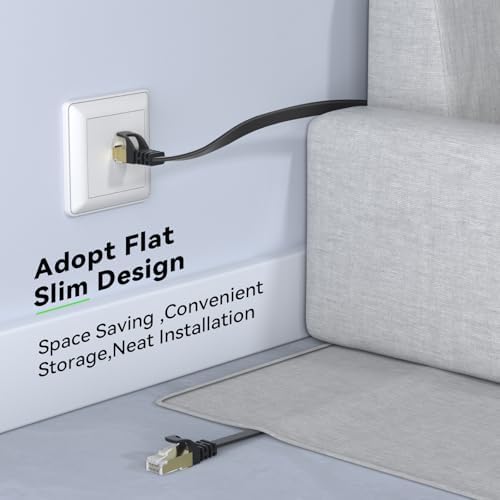 Busohe flat network cable installed under carpet