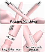 Close up view of AZF tablet pen case showcasing the button opening for double tap gesture support