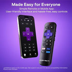 Aurzen mini projector remote control and built in Roku TV user interface