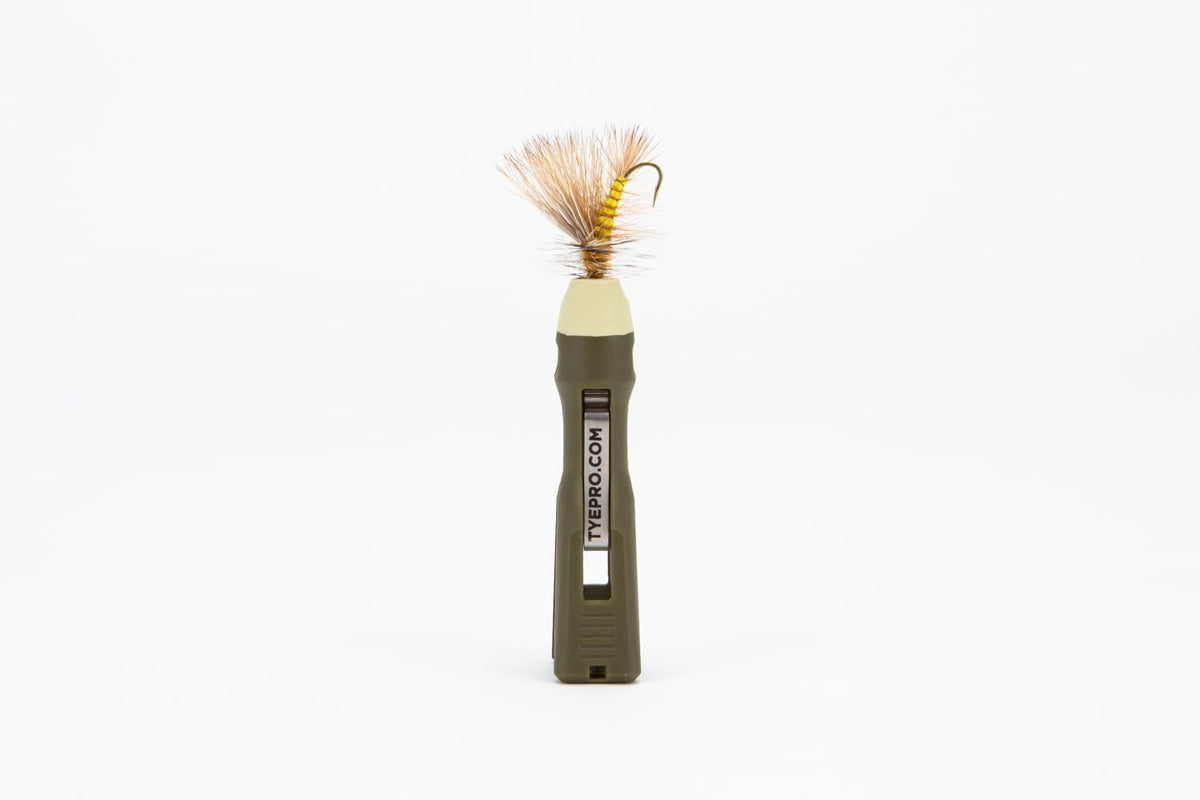 TYEPRO tool displayed with fishing line and tackle