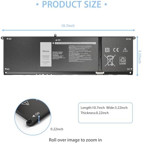The VNYUNQWE battery replacement package showing the included precise screwdrivers for installation.