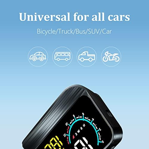 Liiiyuan M12 compact car diagnostic gadget showing multiple custom interface display modes.
