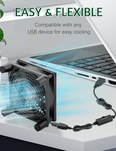 AmRunJe 120mm case fan highlighting the dual side metal grills for component safety