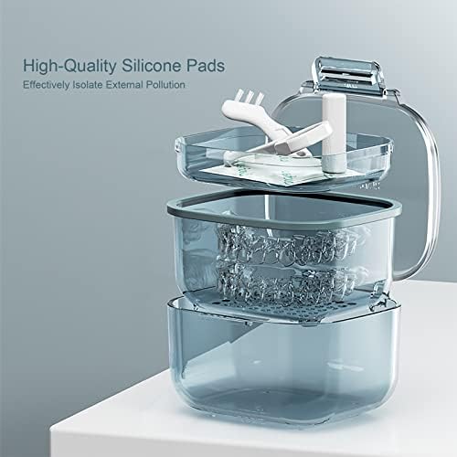 Side profile of Loevcc retainer cleaner case and storage box