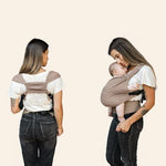 Moby soft wrap carrier with removable machine washable drool pads
