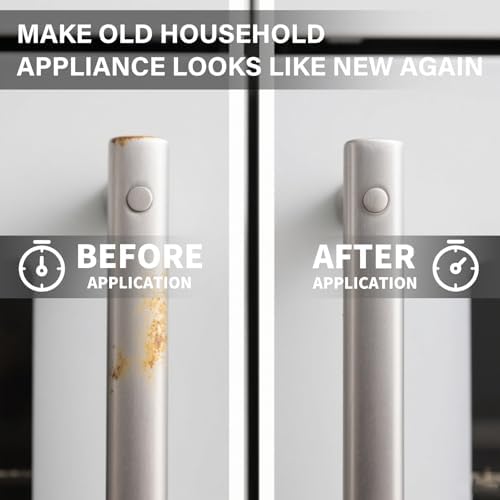 Using rust remover on a professional commercial stainless steel grill