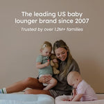 Hands-free organic cotton baby sling carrier close up texture