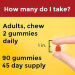 Nature Made orange flavor fish oil gummies daily dose dietary supplement for adults