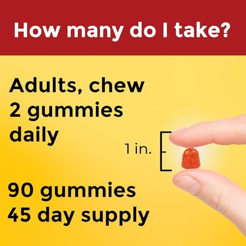 Nature Made orange flavor fish oil gummies daily dose dietary supplement for adults